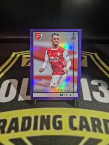 Gabriel /299 Purple 2020-21 Topps Merlin UEFA UCC Arsenal
