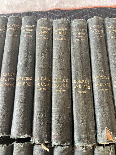 Antik 1890er Die Werke von Charles Dickens • Peter Fenelon Collier 29 BÜCHER - Bild 8 von 14