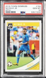 2018 PANINI DONRUSS OPTIC #104 NEYMAR JR PSA 10