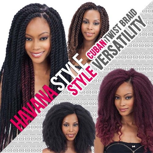 Freetress Equal Synthetic Hair Braids Double Strand Style Cuban Twist Braid 16" - Picture 4 of 8