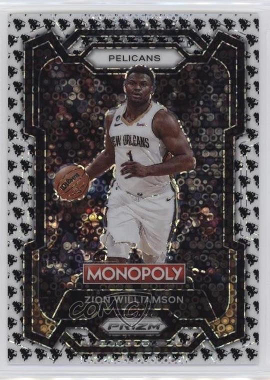 2023-24 Panini Prizm Monopoly Man Black & White Zion Williamson #55
