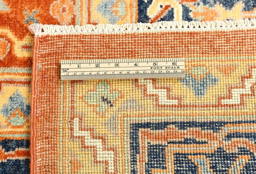 Hand-Knotted Pakistan Oushak Oriental Rug Large Orange Wool Carpet 9X12 ft - Picture 11 of 12