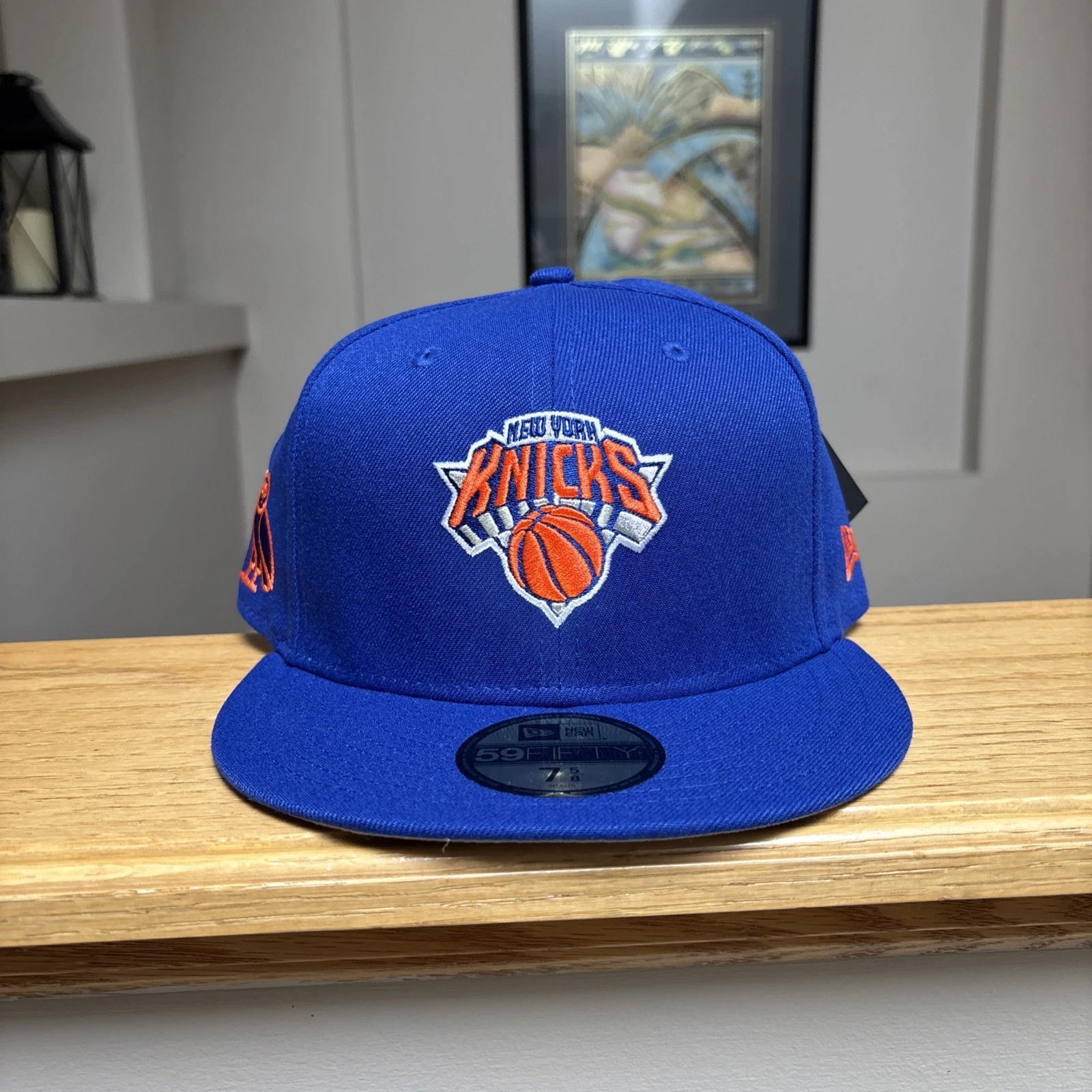 OVO x NBA New York Knicks New Era 59Fifty Fitted Hat Blue - New - Authentic