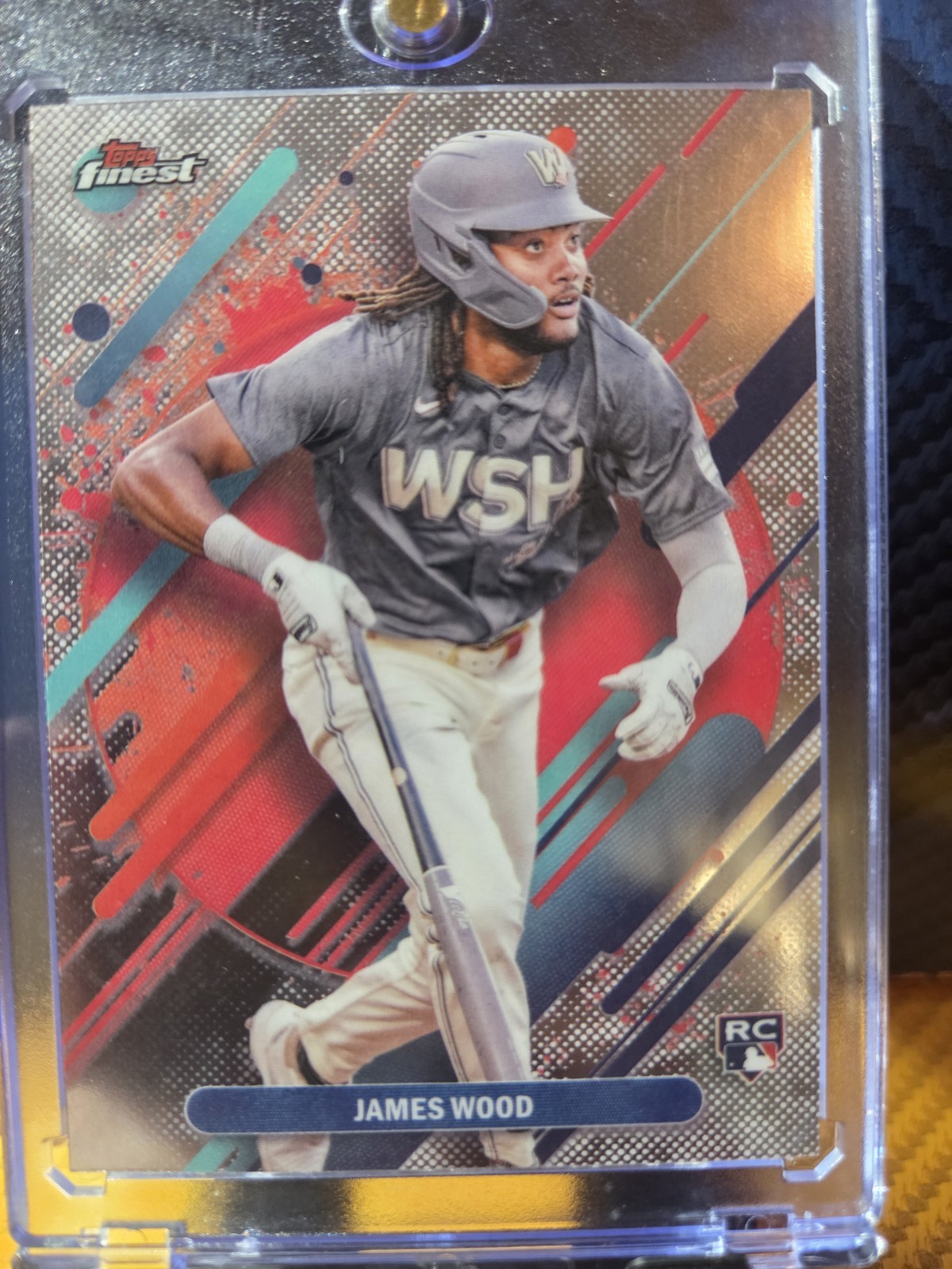 2025 Topps Finest - Rare Refractor - #300 James Wood (RC)