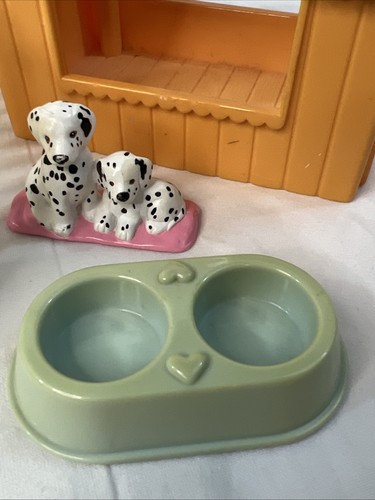 Vintage PLAYSKOOL Dollhouse Backyard Barbeque & Pool Accessories Doghouse Fence - Picture 5 of 24