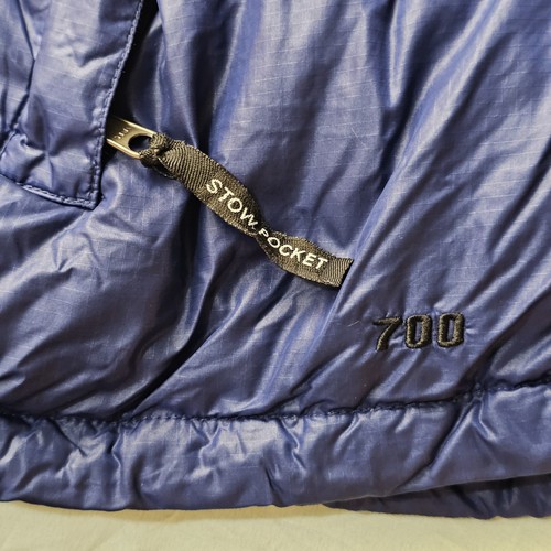 Vintage The North Face Mens XL Nuptse 700 Goose Down Vest Blue Full Zip TNF - Picture 5 of 12