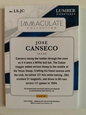 Panini Jose Canseco Baseball Sports Trading Cards for sale | eBay