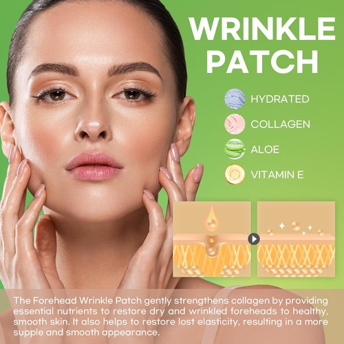 Forehead Wrinkle Patches 12Pcs with Smile Line 3 Count (Pack of 12) - Picture 2 of 7