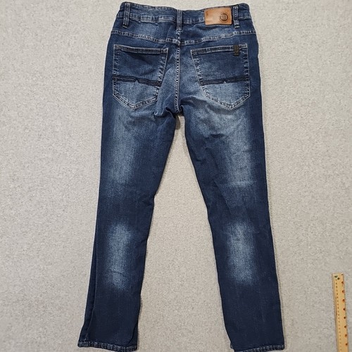 Buffalo David Bitton Herren 1972 Ash-x Slim Fit Blau Jeans Größe 32x30 Stretch - Bild 6 von 12