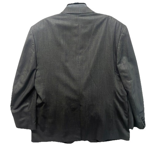 Lauren Ralph Ultra Flex Blazer Men 48L Olive Check Executive Fit Silk Wool Flaw - Picture 7 of 9