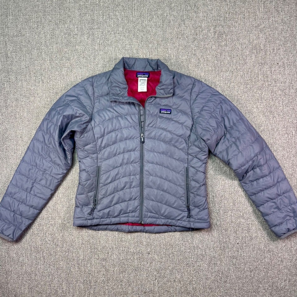 Patagonia Nano Puff Jacket Women's Small Gray Lightweight Down Insulated