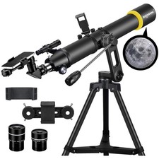 Versatile 90mm Aperture Telescope with Quick Adjustment AZ Mount  Phone Holder