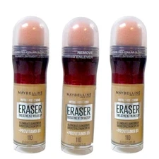 3-Pack Maybelline 110 Fair Med. Instant Age Rewind Eraser Dark Circles Concealer