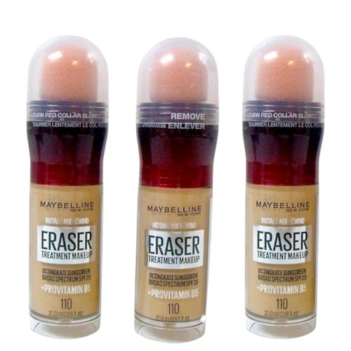 3-Pack Maybelline 110 Fair Med. Instant Age Rewind Eraser Dark Circles Concealer - Picture 1 of 8