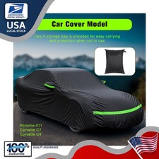 Full Car Cover For Corvette C7 Outdoor Dust Dirt Dust-proof Waterproof With Lock
