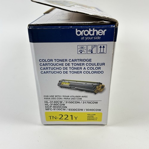 Brother TN-221y (Yellow) OEM Genuine Toner Cartridge Factory Sealed New - Picture 4 of 8
