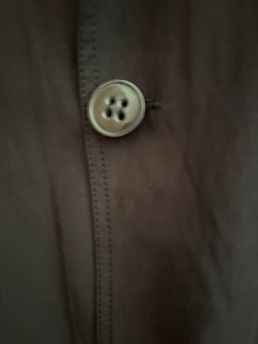BOSTON Fine Tailoring M-L Mens Black Cotton Polyester Belted Trench Coat Buttons - Bild 9 von 22