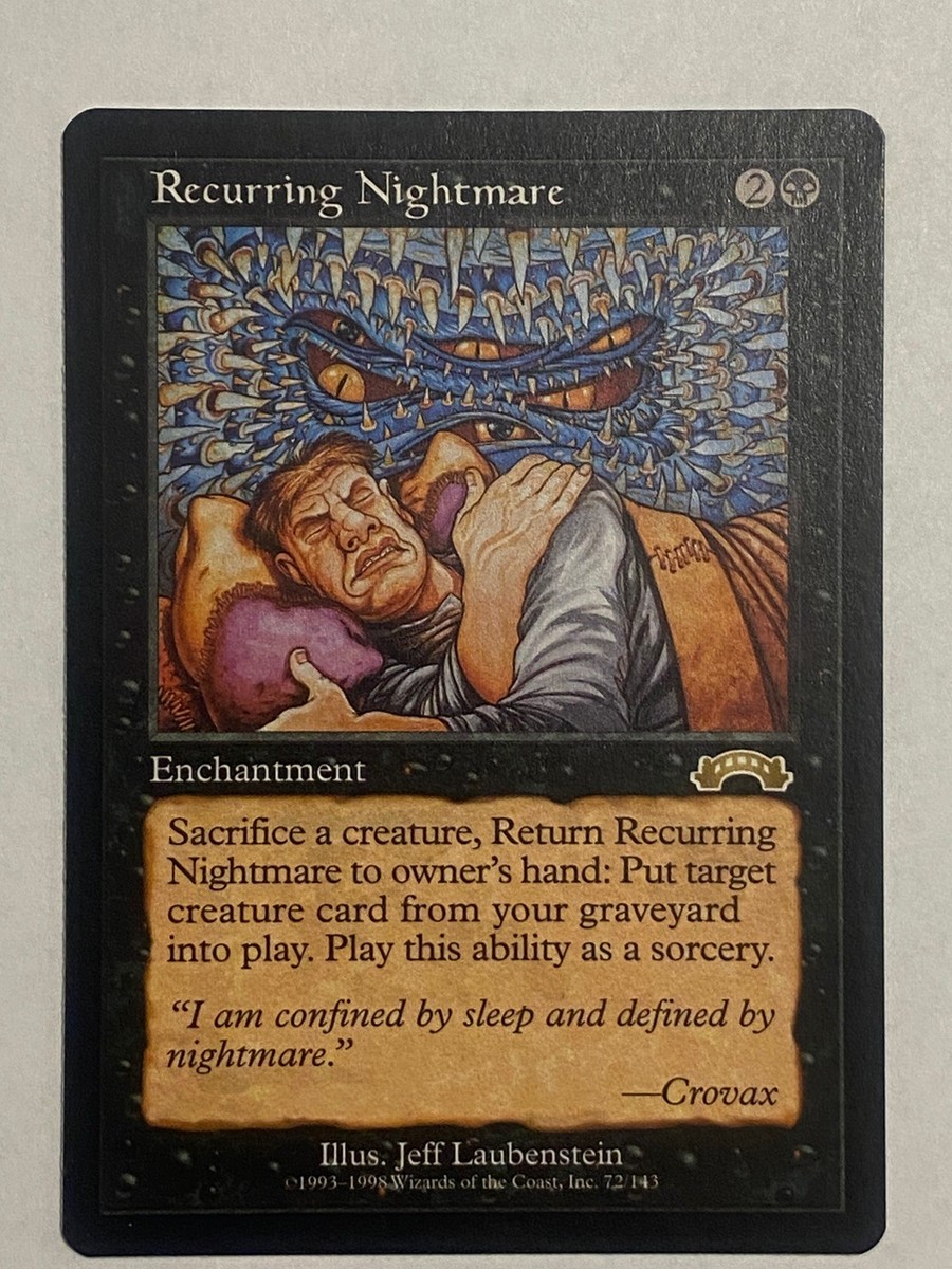 Recurring Nightmare - Exodus - Magic the Gathering - LP - MTG | eBay