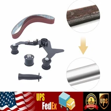 Pipe Tube Polisher Belt Sander Attachment Adapter 60,120,240,400,600 Standards