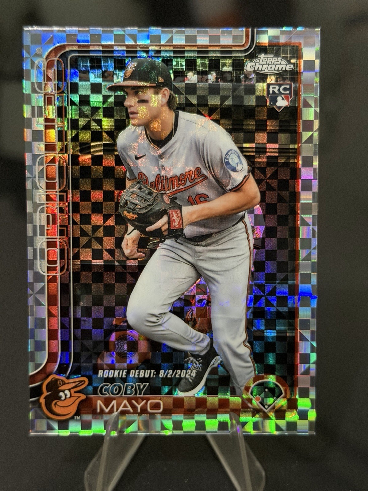 2025 Topps Chrome Update Coby Mayo Rookie XFRACTOR Debut Orioles USC94
