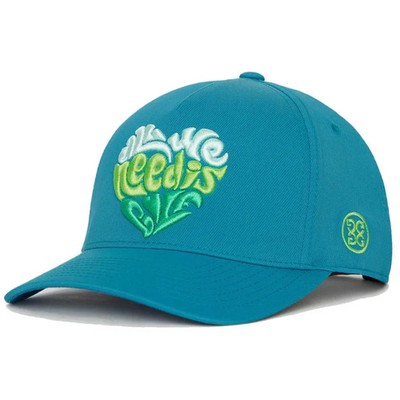 Nagelneu! G/Fore ALL WE NEED IS GOLF Twill Snapback Golfmütze - Petrol