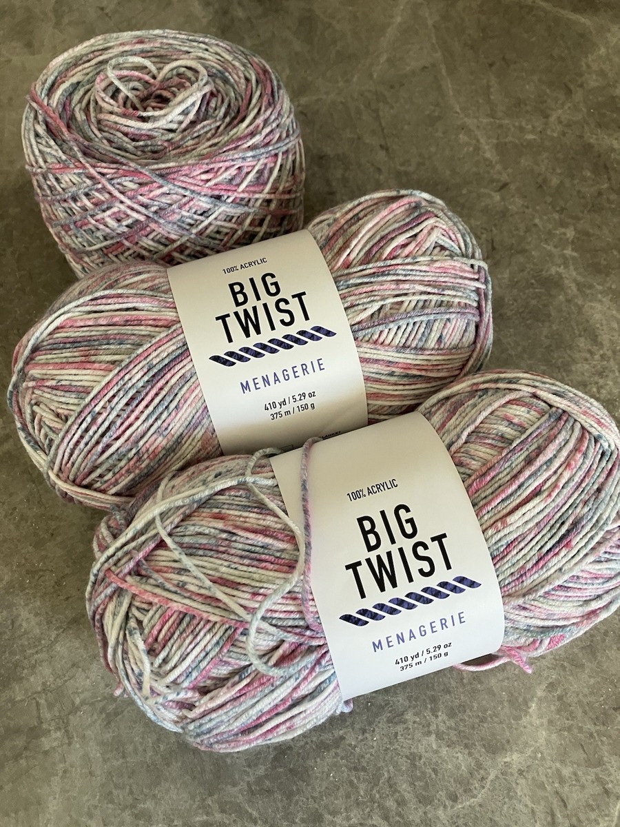 Big Twist Menagerie Yarn, Rosefinch- Lot Of 3 | eBay