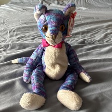 Ty Beanie Baby Purple Cat Plush with Tag