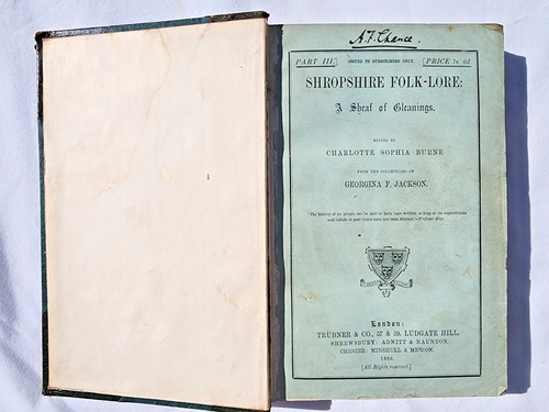 Shropshire Folk-Lore A Sheaf Of Gleanings, 2 Vols. G. Jackson, 1886, 1/4 Leather - Imagen 4 de 15