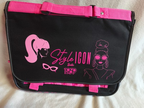~ Barbie ~ Schultasche Tasche Style Icon pink schwarz 32x41cm - Neu - Bild 2 von 5