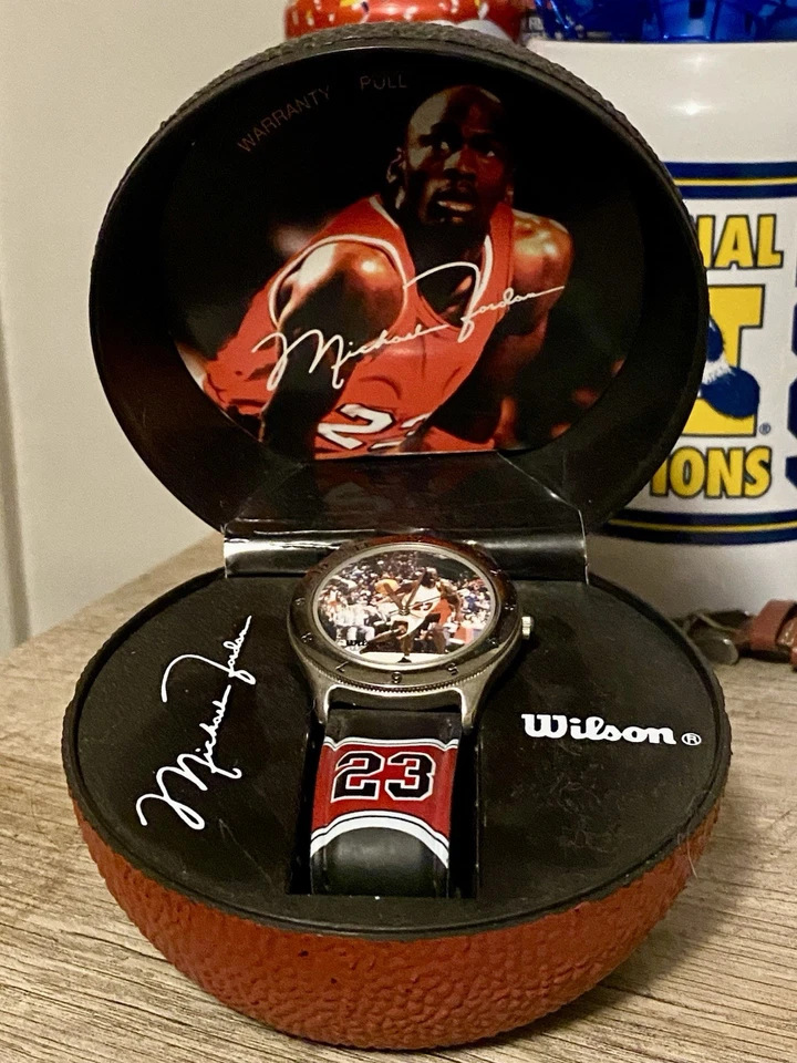 🔥 Reloj Michael Jordan #23 1997 Avon Wilson Chicago Bulls con estuche de baloncesto Foto 2 de 3