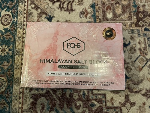 Salt Cooking Block 12x8x2 Himalayan Salt Slab For BBQ Grilling- with Tray - Bild 1 von 2