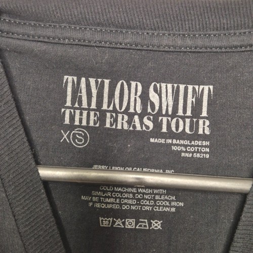 Camiseta Taylor Swift The Eras Tour 2023-2024 Camiseta Talla XS Concierto de Música Negra - Imagen 4 de 5