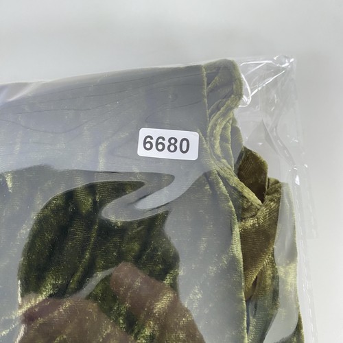 Sundance Shirt Womens Large Green Silk Blend Crushed Velvet Popover Tunic Boho - Picture 10 of 11