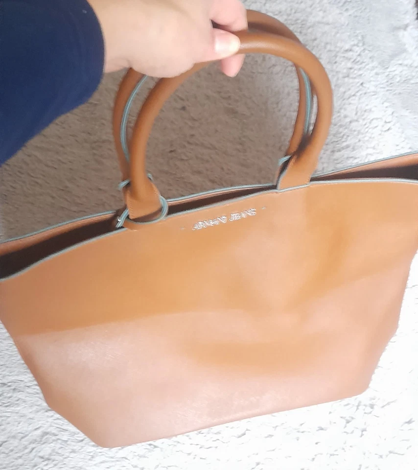 Bolso de mano Armani Jeans marrón para mujer sobre el hombro con botones Bolso de mano Tienda Cartera Foto 2 de 4