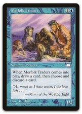 Merfolk Traders (LP) Weatherlight WTH Magic MTG