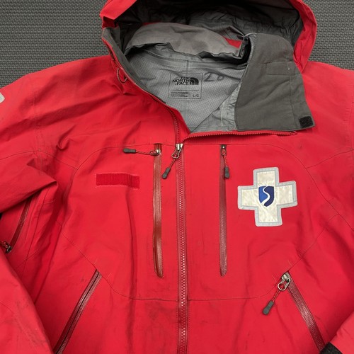 North Face Jacket Mens Large Red Gore-Tex Pro Ski Patrol Rescue Hooded RECCO - Picture 5 of 17