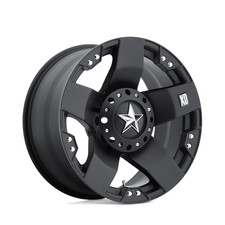 (1) 17" XD775 ROCKSTAR Matte Black Aluminum Wheel 17x8 6x135/5.5 10mm