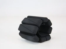 1 Pair (1lb Each) Adjustable Ankle/Wrist Weights, Silicone for Fitness & Yoga