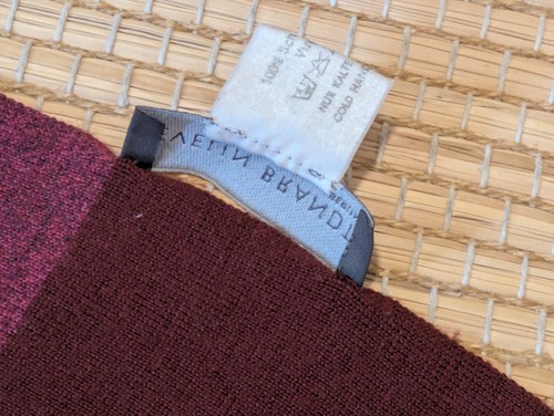 Original EVELIN BRANDT Berlin Strick-Schal/Strickschal Wolle rosa/rot gestreift  - Bild 4 von 4