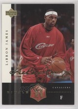 2004-05 UD Rivals Box Set Gold Facsimile Signature LeBron James #2 15t4