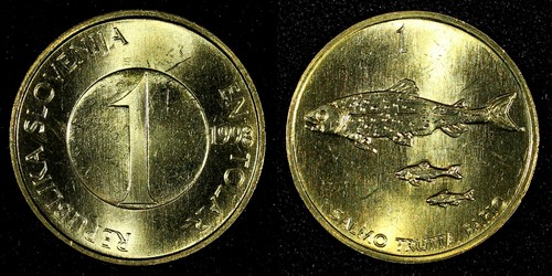 Slovenia 1998 1 trota tolare con due piccoli UNC-BU KM# 4 SCELTA CASUALE (1 moneta) - Foto 4 di 5