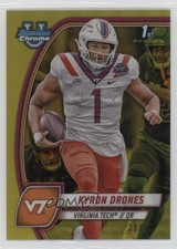 2024 Bowman U Chrome Yellow Refractor /75 Kyron Drones #119 3wc