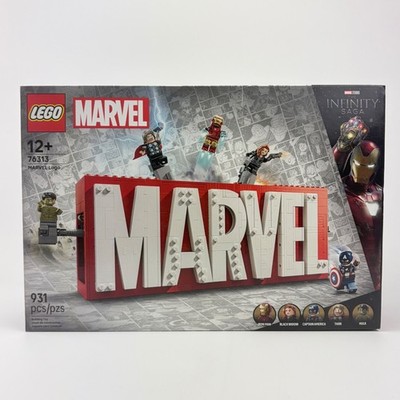LEGO Marvel Avengers Marvel Logo Set 76313 Infinity Saga 5 Minifigures 931 Pcs