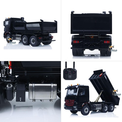 3348 6x6 1/14 RC Hydraulic Dump Truck 2Speed Gearbox Tipper Light Sound Radio - Picture 11 of 24