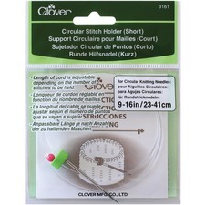 Clover 3161 Short Circular Stitch Holder-Sizes 9" To 16"