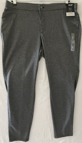 Pantalones Simply Vera VeraWang Mujer XXL Gris Ponte Frente Plano Tiro Medio Ajustados Nuevos con Etiquetas - Imagen 1 de 6