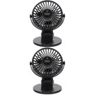  2 Count Mini Electric Fan Usb Silent Clip on Portable Rechargeable