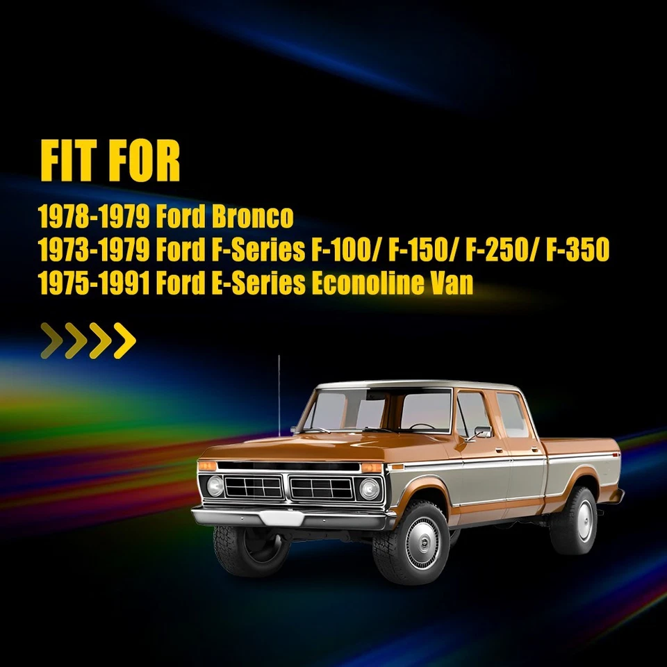 4PCS Amber Red Front & Rear Side Marker Lights For 1973-79 Ford F100 150 250 350 Foto 4 de 4