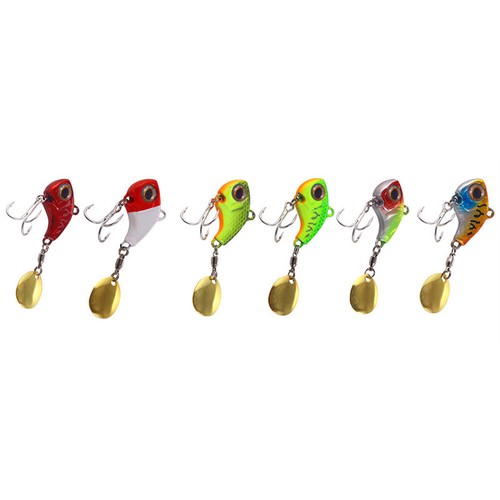 6 PCS Fishing Lures Shiny Baits Crankbaits Lifelike Swimbait Plastic Tackle - Picture 9 of 9