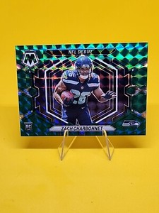 Zach Charbonnet Green Prizm RC NFL Debut 2023 Panini Mosaic Seahawks